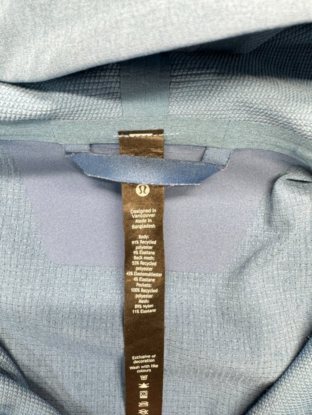 Lululemon Women’s Hooded Windbreaker Jacket Blue Size Medium Lightweight - Picture 11 of 13